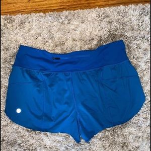 Lululemon Speed Shorts Marine Blue Size 10